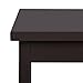 SONGMICS X-Design Sofa End, Wooden Side Table with 2 Display Shelves, Espresso, , 18.9”L x 15.8”W x 18.9”H,