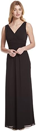 Samantha Paige V-Neck Sleeveless A-Line Floor Length Chiffon Formal Dress