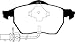 EBC Brakes Redstuff 3000 Series Sport Brake Pad Set DP31483C to Fit AUDI,VOLKSWAGEN