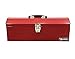 Excel TB101-Red 19-Inch Portable Steel Tool Box, Red