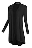 Urban CoCo Women's Solid Color Trendy Long Length Basic Cardigan