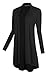 Urban CoCo Women's Solid Color Trendy Long Length Basic Cardigan