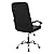 HomyDelight Office Chair, Office Chair Artificial Leather 26.4"x27.6" Black