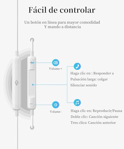 Earphones for iPhone,Headphones Cable with Noise Isolating Support | Call Volume Control, Compatible with iPhone 11/12/13/14/X/XS/XR/8/7 Plus,Supports All iOS System