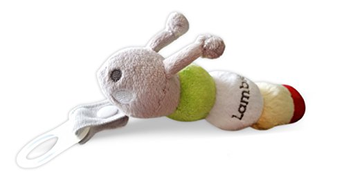 Plush Caterpillar Pacifier Holder | SNAP-CLOSURE & MAM/NUK ADAPTER INCLUDED | For Pacifier & Teethers
