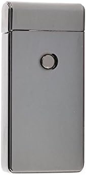 Electric Dual Arc Metal Flameless Plasma Torch USB Rechargeable Pulse Lighter (gunmetal)