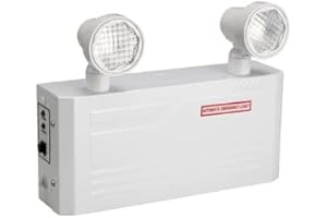 TANLUX Steel Housing Emergency Lights with Remote Capabilities, Battery Pack, Commercial Battery Unit Emergency Lights with 2 by 2 watts Head, Up to 4 Hours Emergency Duration Time