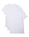 David Archy Men's 3 Pack Cotton Slim Fit Crew Neck Undershirts 2 Size UP