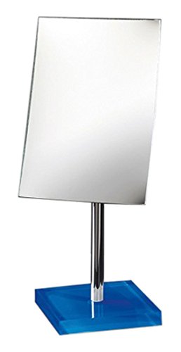 Gedy Rainbow Square Magnifying Mirror, Blue