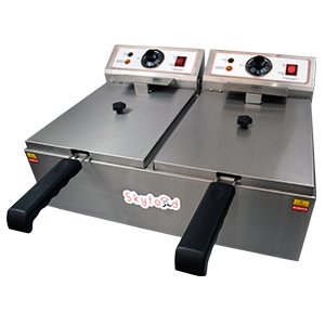 Click Here to See More Images SKYFOOD FED-20-N ELECTRIC FRYER - COUNTERTOP - DOUBLE WELL