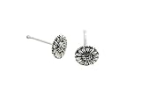Sterling Silver Thai silver Sunflower Earrings