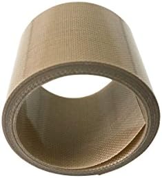 Impluse Sealer Replacement Tape, Teflon Coated Fiber Glass Roll Tape, Non Stick PTFE Tape, Cut to Fit All Models Impluse Sealer Replacement, No Adhesive (1-1/4"WX78"L) Pack of 1 Roll Tape