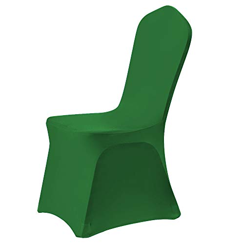 Desirable Life Pack of 10 Removable Spandex Stretch Dining Chair Cover Slipcover Protector for Party Wedding Banquet Celebration, Multi Colors for Choice