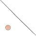 2.6mm Solid 925 Sterling Silver Diamond-Cut Rope Link Italian Chain, 20