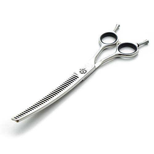 Moontay Professional 7.0" Dog Grooming Chunkers Scissors, Upward Curved