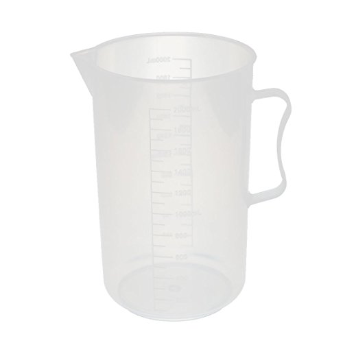 Uxcell 2 pcs kitchen lab 2000ml plastic measuring cup j…