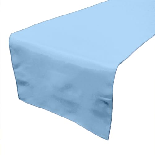 Zen Creative Designs Solid Poplin Table Runner Kitchen Picnic Party Venue Table Decor (24" by 72", Light Blue) at Amazon
