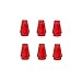 Lego Parts: Cone 1 x 1 without Top Groove (PACK of 6 - Transparent Red)