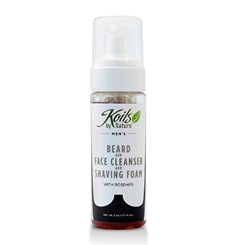 Koils by Nature Beard Face Cleanser Foam, 6 Fluid Ounce