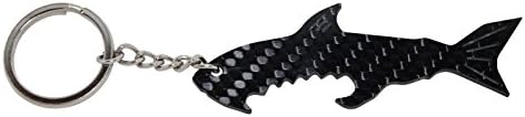 Carbon Fiber Shark Keychain