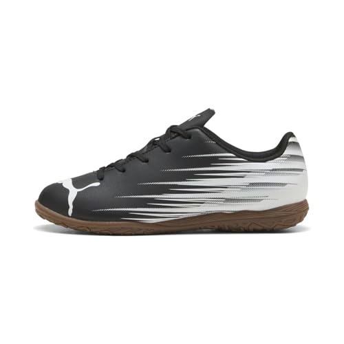 Chaussures de Football Attacanto II It JrSoccer Unisexes pour Enfants, Puma Noir Puma Blanc., 35 EU