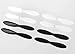 Traxxas 6225 Rotor Blade Set White (4) Black (4) QR-1