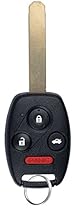 KeylessOption Keyless Entry Remote Control Uncut Car Ignition Key Fob Replacement for KR55WK49308