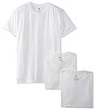 Hanes Ultimate Men's 3-Pack FreshIQ X-Temp Crewneck T-Shirt, White, Large