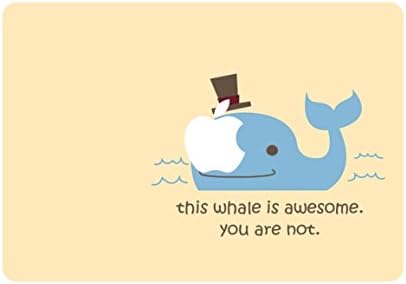 Fit for MacBook Air 11" (Model:A1370 / A1465) Cartoon Special Design Water Resistant Clip Snap-on Hard Case (Whale)