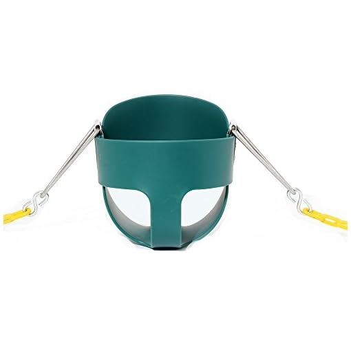 Take Me Away High Back Full Bucket Toddler Swing Seat with Yellow Coated Swing Chains Fully Assembled - Swing Set… - Image 3