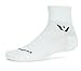 Swiftwick - Aspire TWO, Micro-Crew Compression Socks for Endurance Sports (Medium, White)
