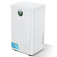 12L/Day Dehumidifier with Humidity Sensor & Display and 24-Hour Timer, 3 Dehumidification Modes, Suitable Bedrooms, Office, Basements, Continuous Draining, White
