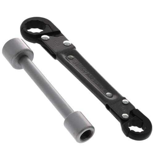 Pasco 4658 Kwik Tite & Angle-On Wrench Kit - Chrome Vanadium Steel Plumbing Wrenches for Tight Spaces Pasco 4658 Kwik Tite & Angle-On Wrench Kit - Chrome Vanadium Steel Plumbing Wrenches for Tight Spaces