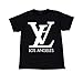Unisex LV - LA Los Angeles Parody T-Shirt Art Graphic Louis Vuitton Inspired Screen Printing