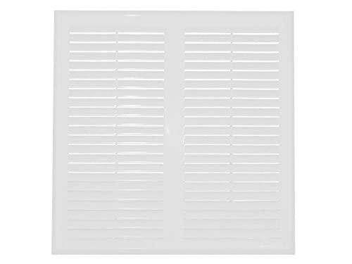 Prostko Air Vent Grille 350mm x 350mm / 14'' x 14'' with Fly Screen Ventilation Cover, White