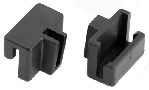 Platte River 943019, Hardware, Storage, Specialty Storage, Black Plastic Rail Clips, 8 Each