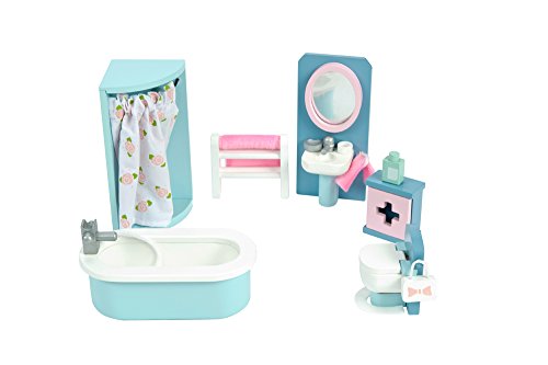 Le Toy Van Wooden Daisylane Furniture Set Including Master Bedroom, Kitchen, Drawing Room, Bathroom, Sitting Room and Childrens Room 6 Complete Rooms - Thumbnail 5
