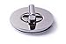 Bobeey 2sets 35x27mm Oval Purses Locks Clutches Closures,Metal Oval Twist Locks Purse Closure Turn Locks BBL4 (Silver, L)