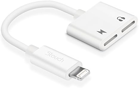 Stouch Dual Lightning Adapter Lightning Headphone Audio +Lightning Charge for iPhone 7 / 7 plus IOS 10.3 Compatible Call & Listen & Charge