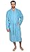 TowelSelections Mens Robe, Cotton Kimono Terry Cloth Bathrobe, Towel Bath Robe for Men Medium/Large Air Blue