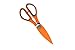 Utility Scissors with Magnetic Case (Orange with Gray Accents)