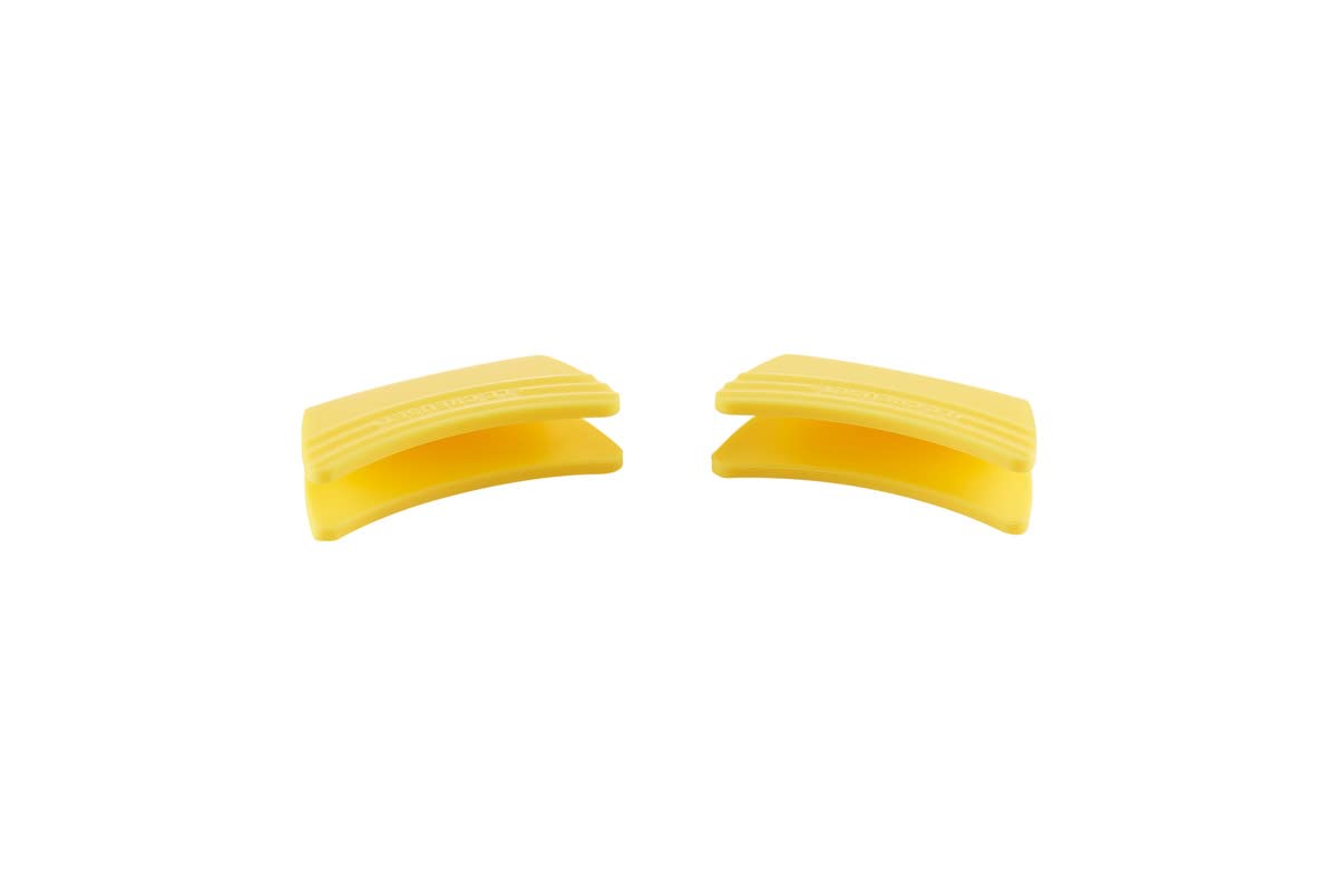 Le Creuset Side Handle Grips, Set of 2, Silicone, Adaptable, Heat resistant to 250°C, Soleil, 93010300403000