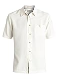 Quiksilver Waterman Men's Marlin Tailored Fit Button Down Casual Shirt, Pristine, L