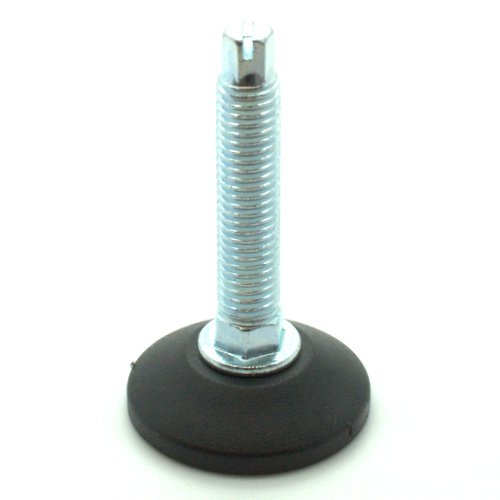 Pack of 10 Heavy Duty Adjustable feet, Screw in feet M12 x 40mm Fixed Glides, Machine Feet w