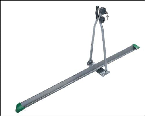 MENABO 000036300000 Huggy Lock Bicycle Rack from Steel Roof with Key, Grey, 1 bike