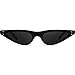 SOJOS Vintage Clout Goggles Cat Eye Retro Sunglasses Small Fashion Rivet Glasses SJ2046 with Black Frame/Grey Lens