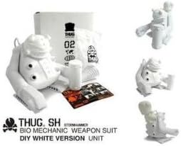 Thug -Sh Stormhammer Diy White Unit Urban Vinyl Art Toy Robot Figure