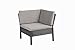 Baner Garden (K55) 6 Pieces Outdoor Furniture Complete Patio Wicker Rattan Garden Corner Sofa Couch Set, Full, Black
