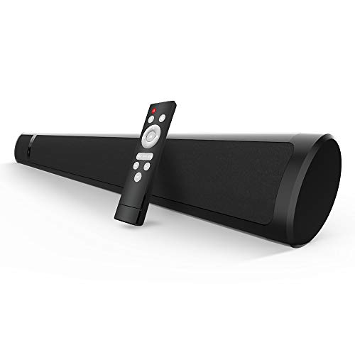 TV Sound Bar 2.1 Channel Sound Bars for TV Speaker 36 Inch Wired & Wireless 3D Surround Stereo Sound Audio for TV with Optical/Coaxial/RCA/Aux/Wall Mountable