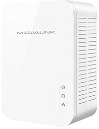 medialink Gigabit adaptador Powerline Kit (2 unid.)   Ethernet HomePlug con Gigabit (1000 Mbps de velocidad de) con cable (parte # mpla 1000 X 2)